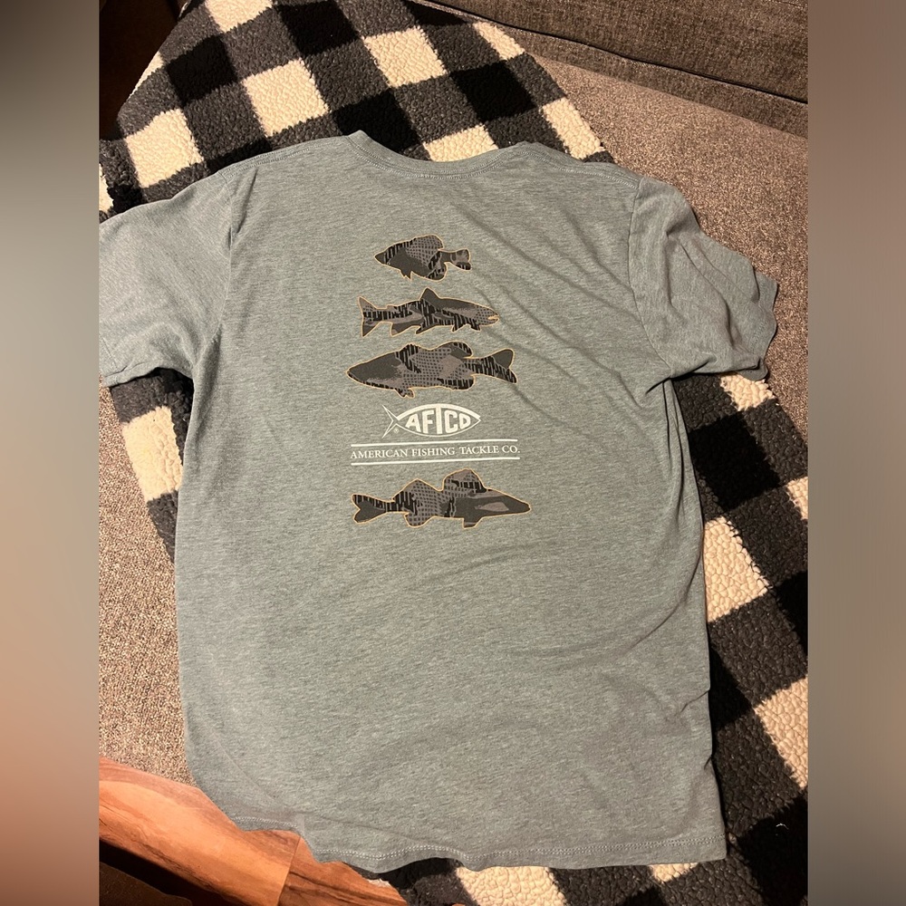 AFTCO Blue Fish Graphic Tee
